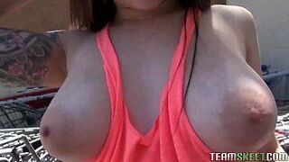 POVLife Hot big tits brunette teen Mika Sparx big cock POV hardcore sex porn video